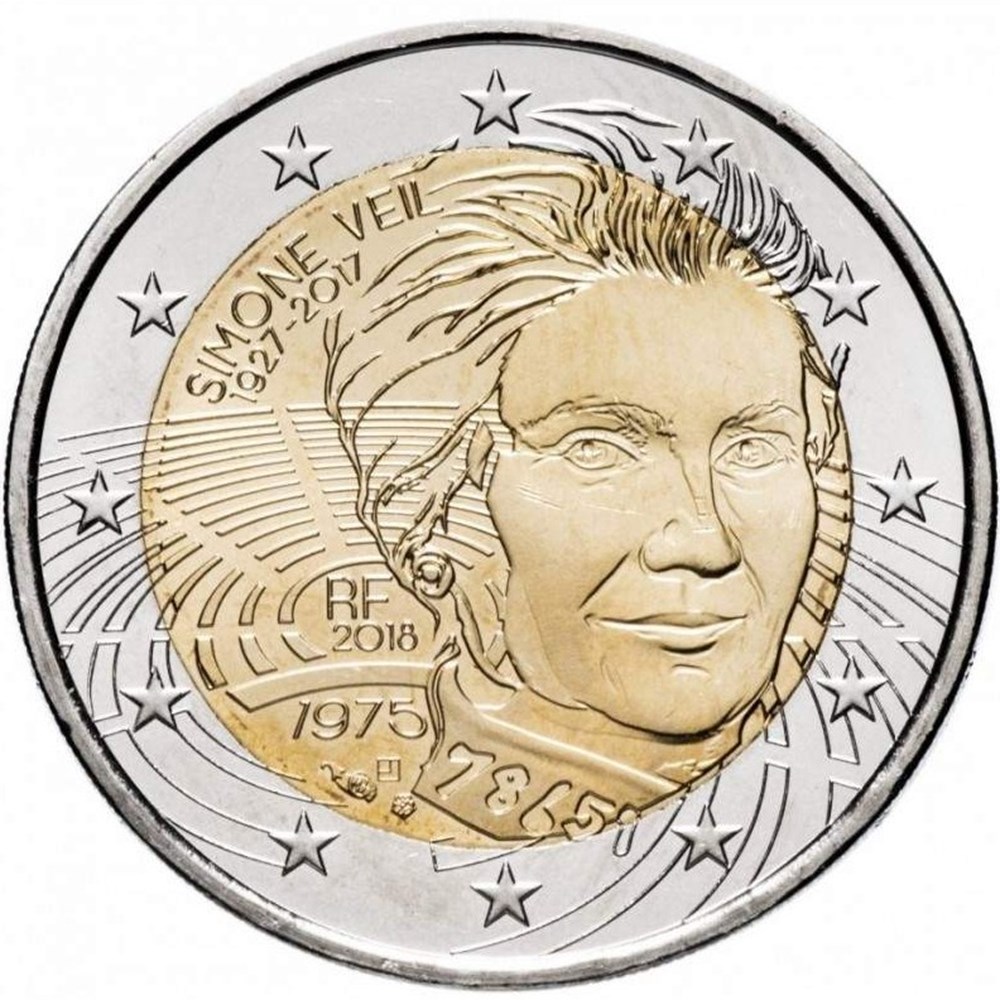 Homage to Simone Veil monnaies euros banque centrale europeenne homage to simone veil