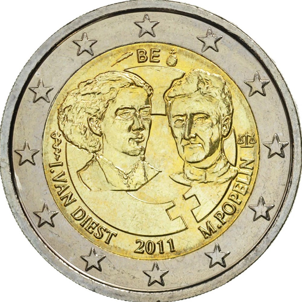 M. Popelin I. Van Diest monnaies euros banque centrale europeenne m popelin i van diest