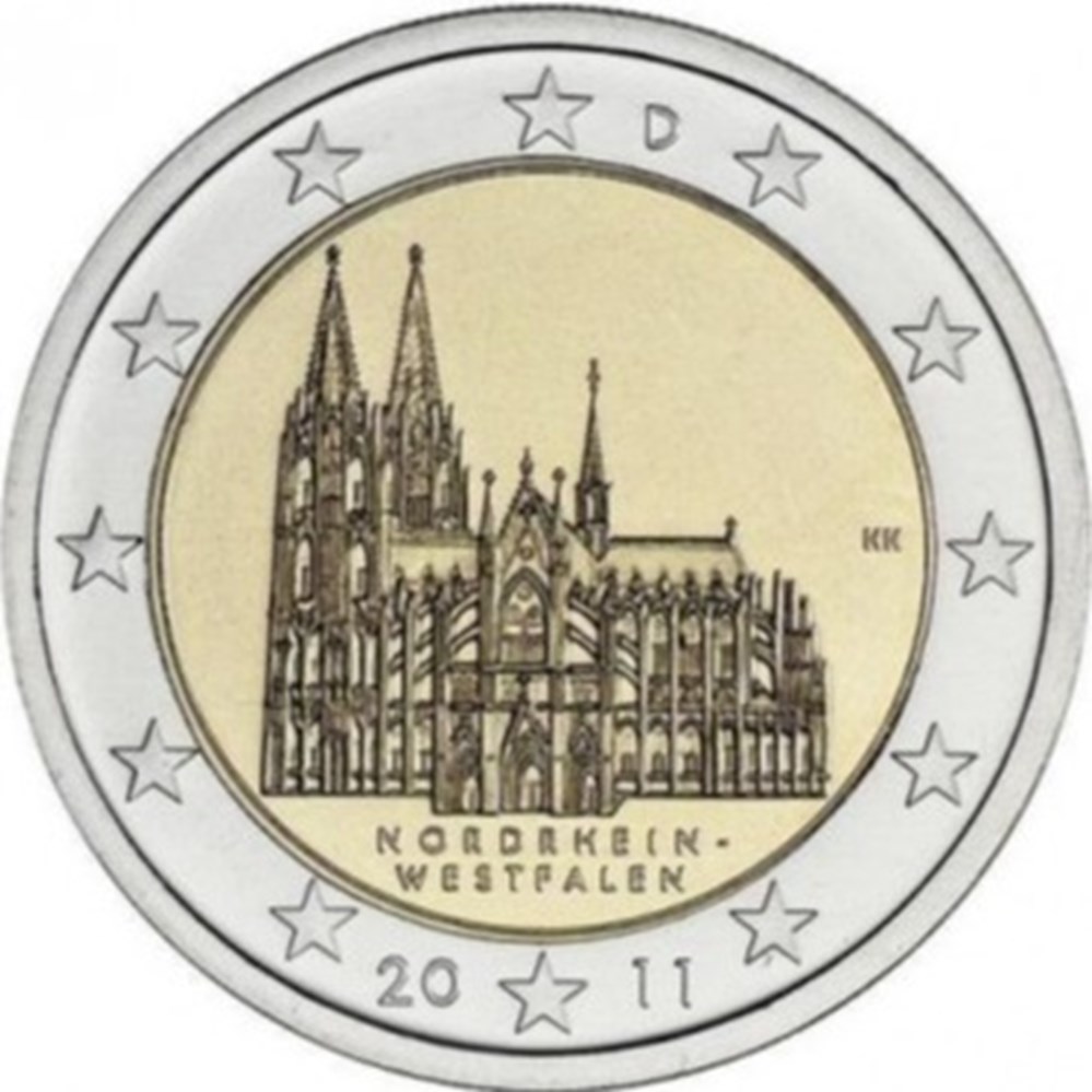 Nordrhein Westfalen 2011 monnaies euros banque centrale europeenne nordrhein westfalen 2011