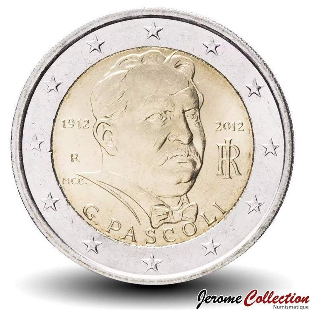 Giovanni Pascoli 2012 monnaies euros europe giovanni pascoli 2012