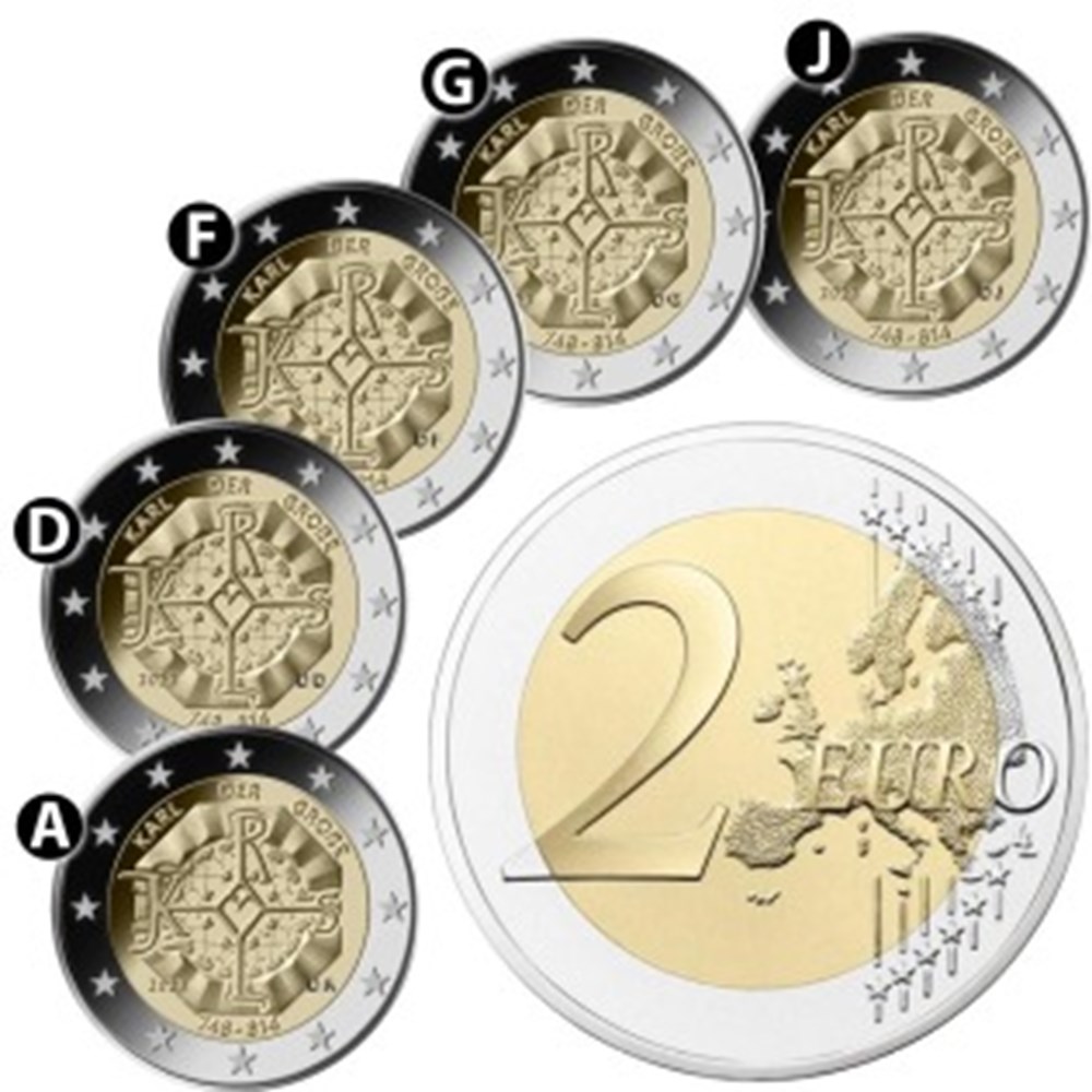 1275e anniversaire de la naissance de Charlemagne (748-2023) monnaies euros banque centrale europeenne 1275e anniversaire de la naissance de charlemagne 748 2023