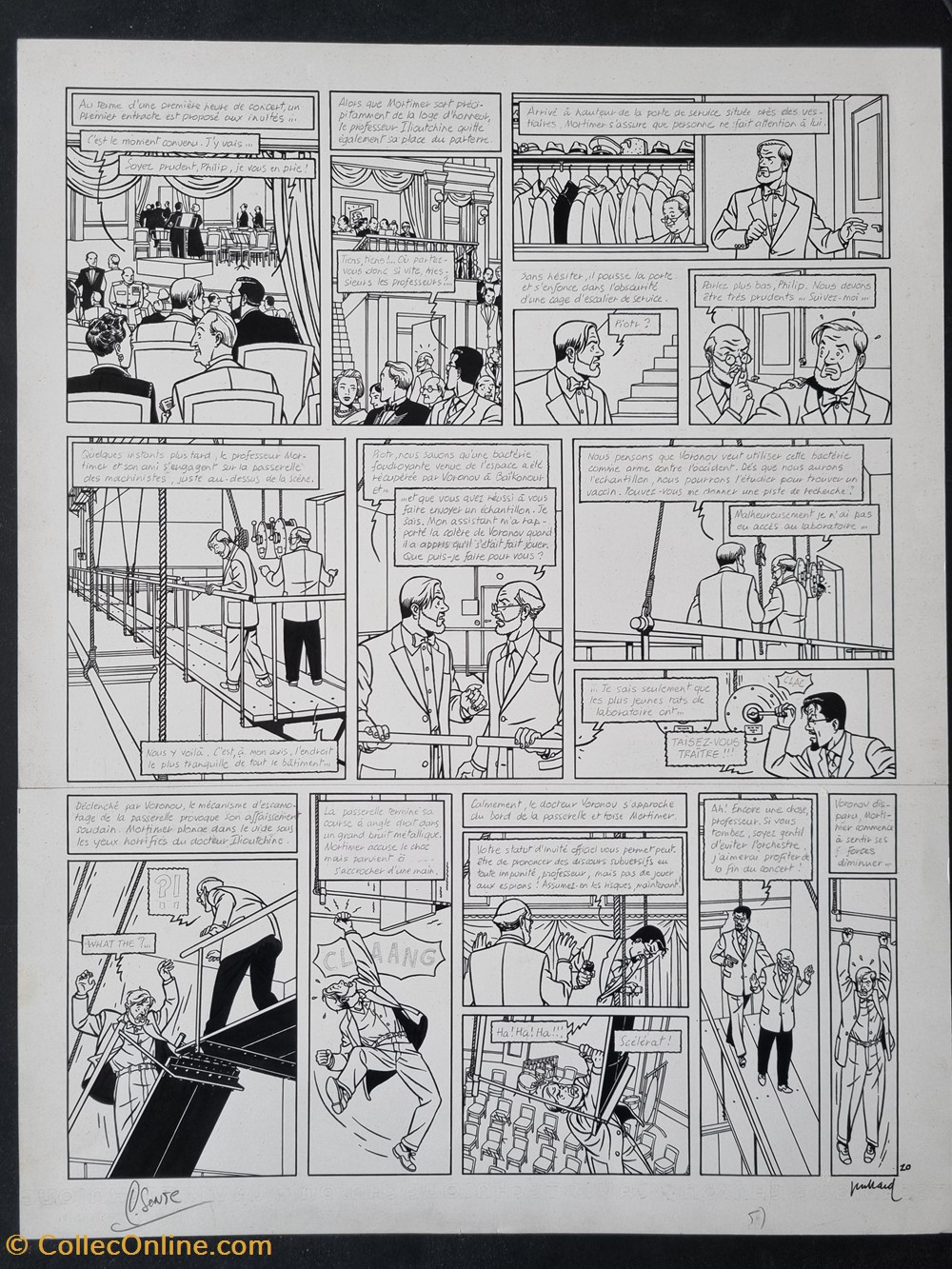 Blake et Mortimer - La Machination Voronov - planche (André