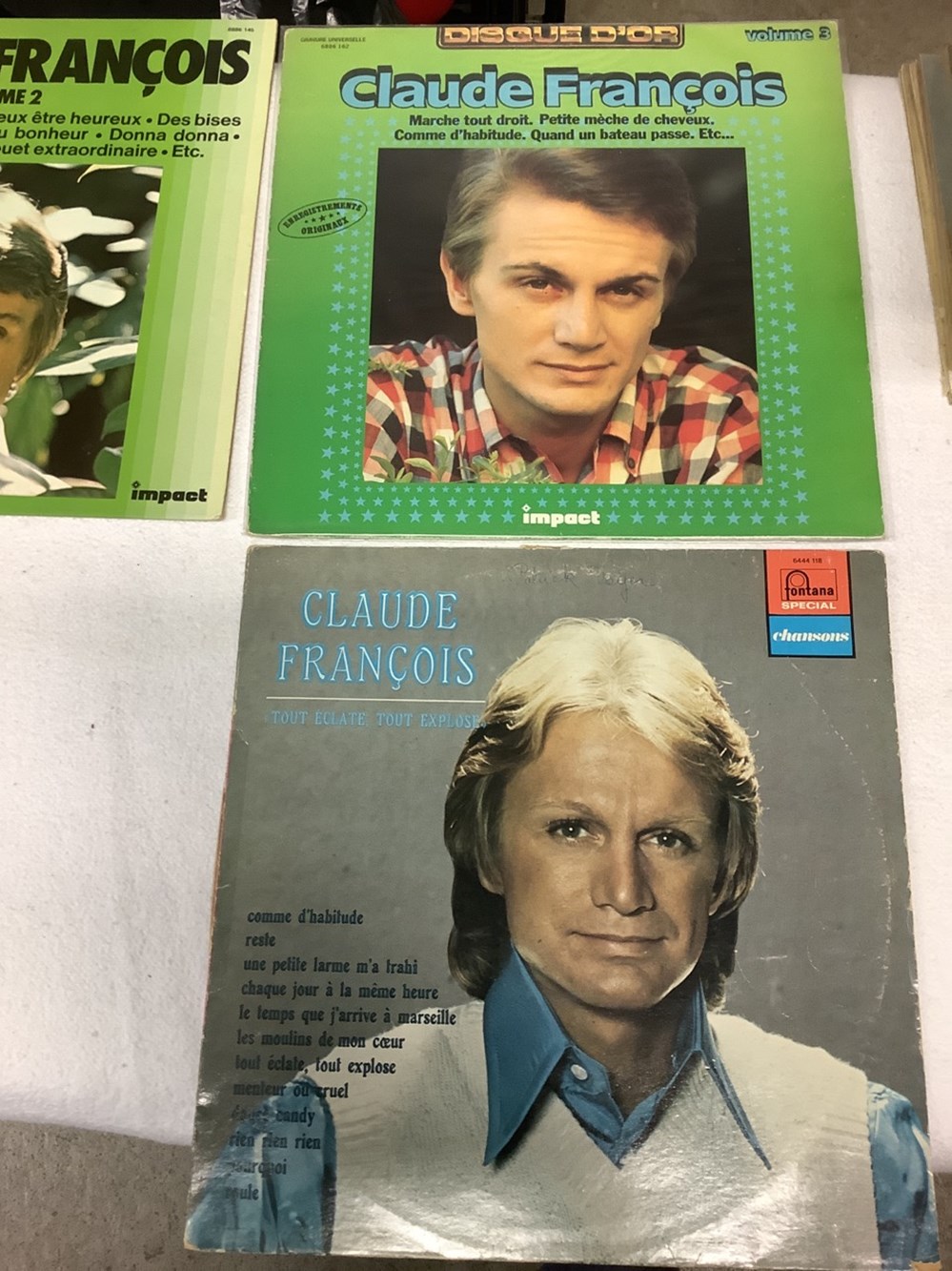 monnaies lot de 10 vinyles 33t claude francois dont souvenirs 1978