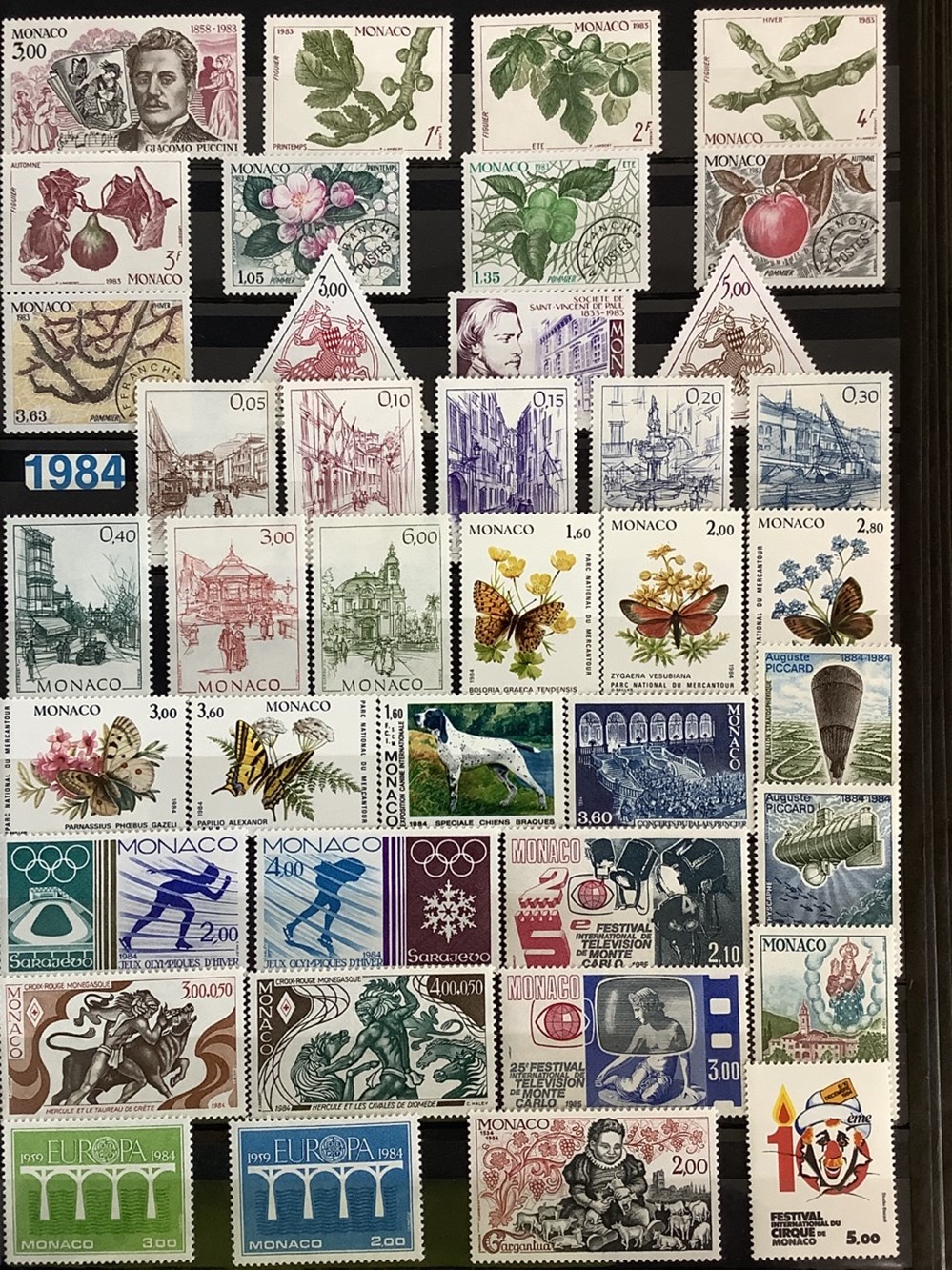 Classeur à bandes brun timbres Monaco 9 monnaies classeur a bandes brun timbres monaco