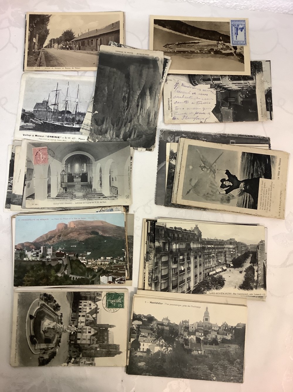 Lot de cartes postales diverses 3 monnaies lot de cartes postales diverses