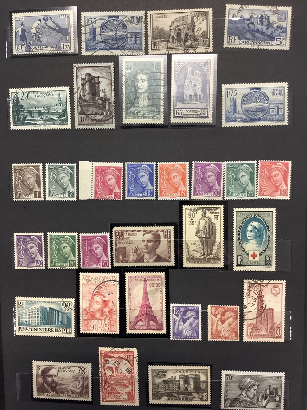 monnaies 1 album de timbres neufs et obliteres origine a 1959