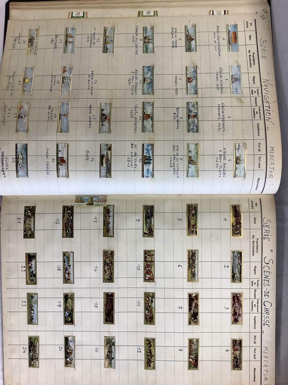 Importante collection de bagues de cigare, environ 2000 pièces, classées par thème, collées sur un grand cahier de comptabilité, dimensions 40,5 x 30,5 cm, le tout en bel état 6 monnaies importante collection de bagues de cigare environ 2000 pieces classees par theme collees sur un grand cahier de comptabilite dimensions 40 5 x 30 5 cm le tout en bel etat