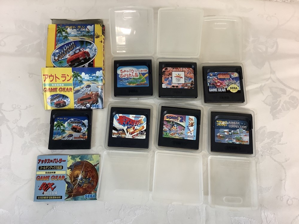 Lot de jeux GAME GEAR monnaies lot de jeux game gear