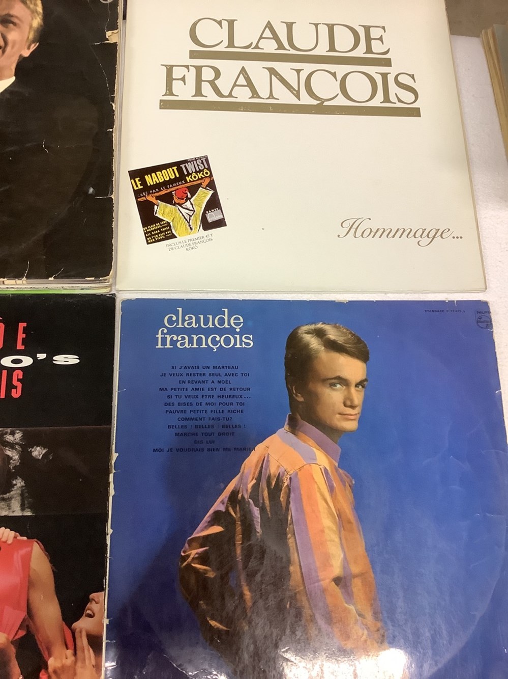 monnaies lot de 10 vinyles 33t claude francois dont souvenirs 1978