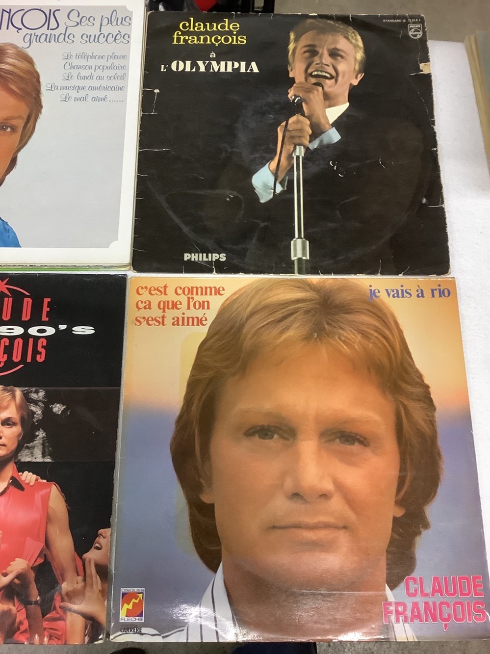 monnaies lot de 10 vinyles 33t claude francois dont souvenirs 1978