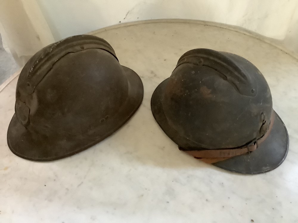 monnaies 2 casques militaires