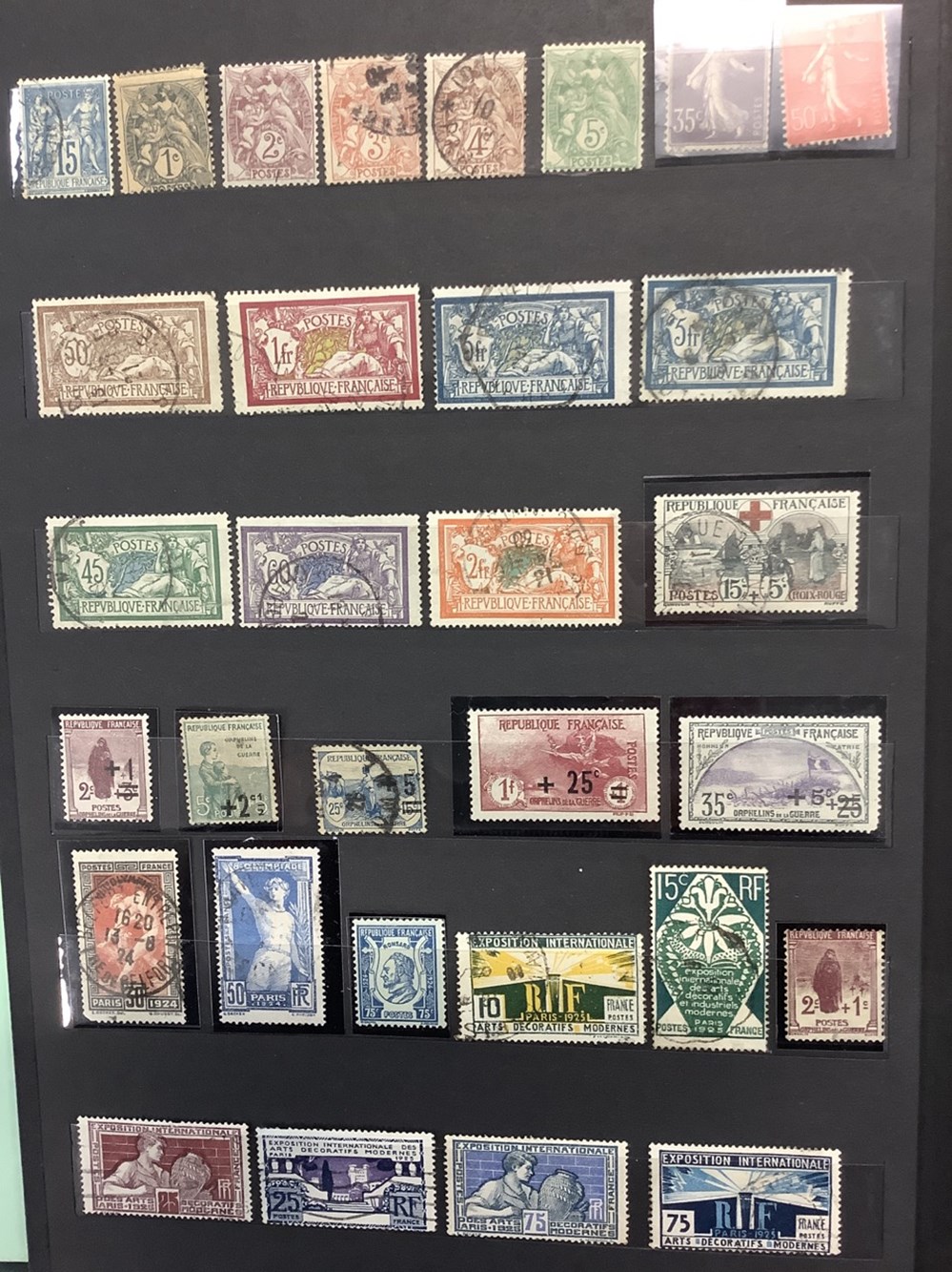 monnaies 1 album de timbres neufs et obliteres origine a 1959