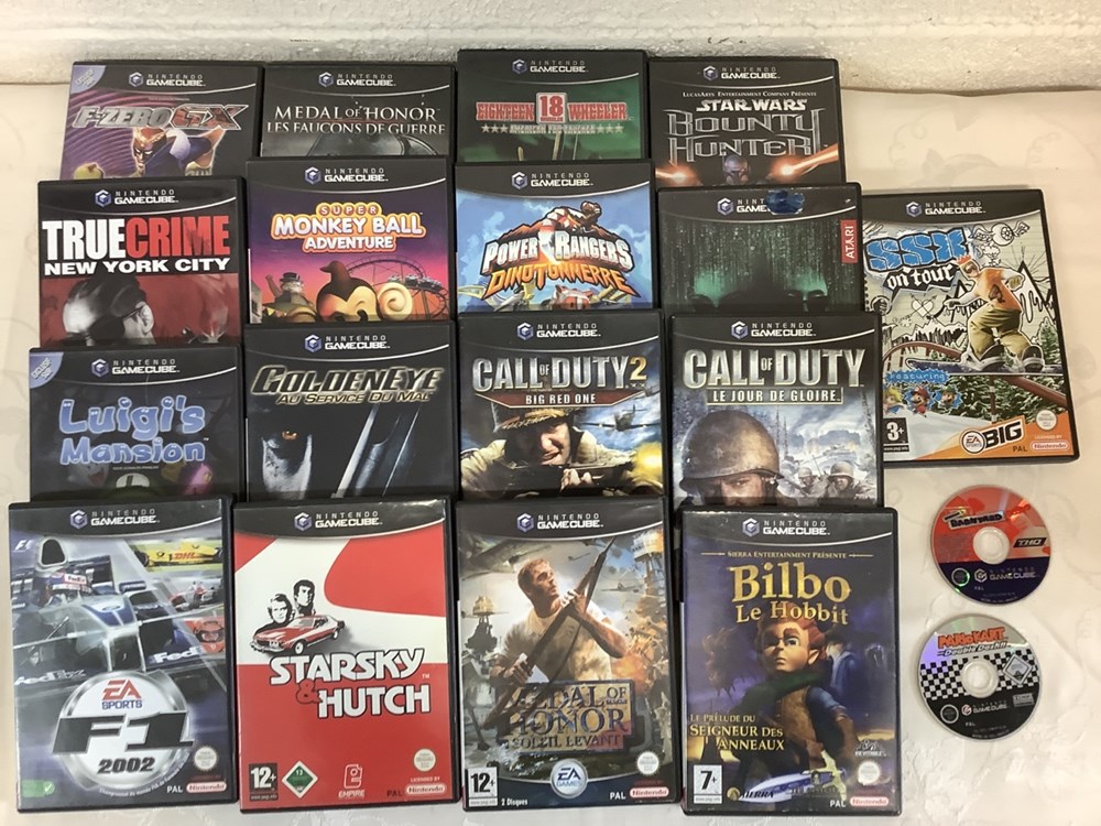 Lot de 18 jeux GAMECUBE monnaies lot de 18 jeux gamecube