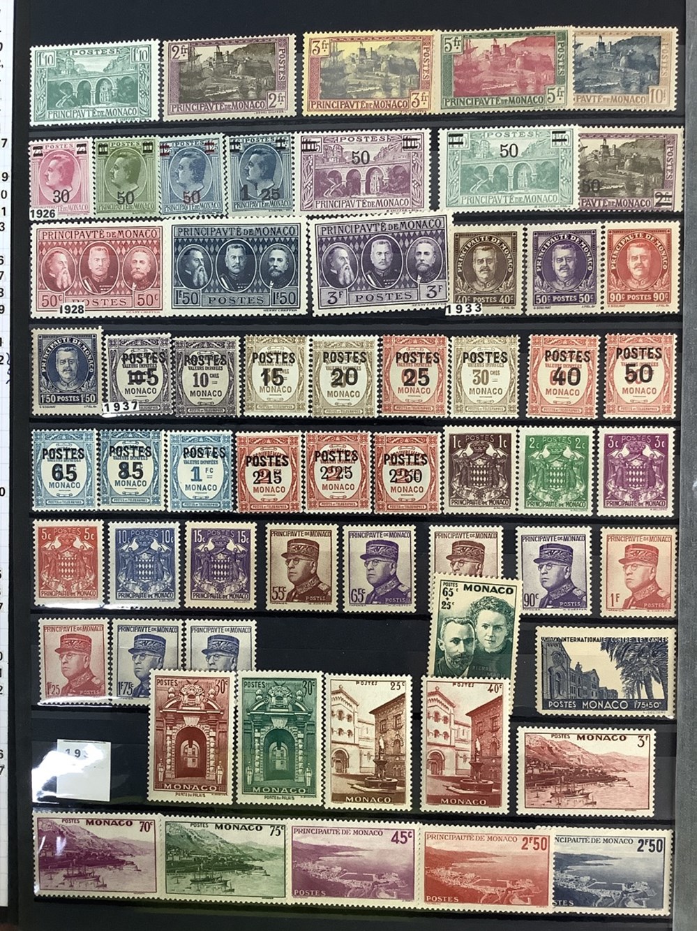 Classeur à bandes brun timbres Monaco 2 monnaies classeur a bandes brun timbres monaco