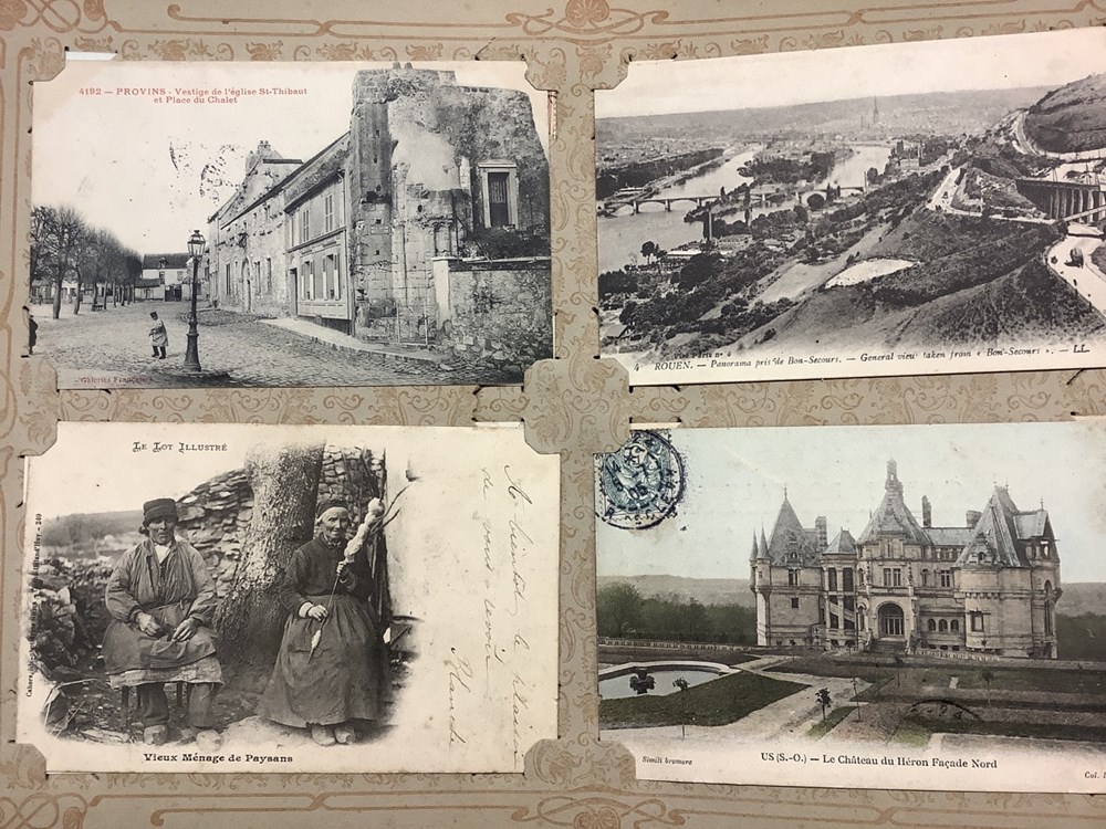 Album de cartes postales anciennes, en l’état, dont Chine début 20eme et divers 4 monnaies album de cartes postales anciennes en l etat dont chine debut 20eme et divers