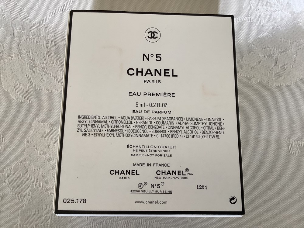monnaies parfum n 5 chanel eau premiere eau de parfum 5ml flacon et boite a l etat neuf sans blister