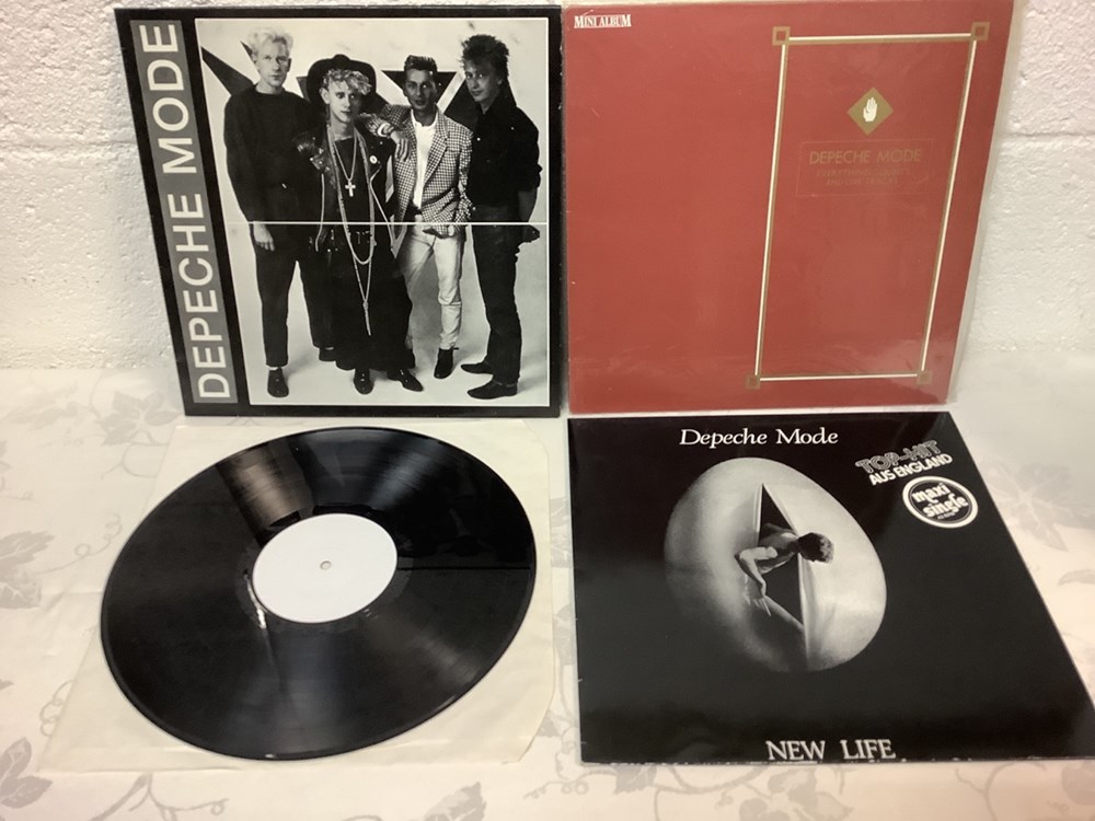 monnaies lot de 7 vinyles depeche mode 33t dont pressage pirate fm300