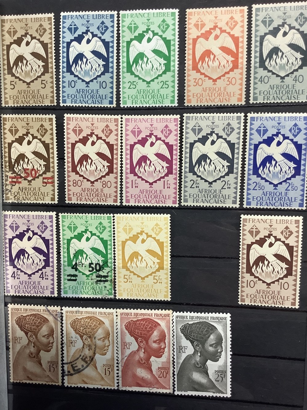 9 albums de timbres France, principalement oblitérés, quelques neufs, + colonies + Occupation française en Allemagne. 19 monnaies 9 albums de timbres france principalement obliteres quelques neufs colonies occupation francaise en allemagne