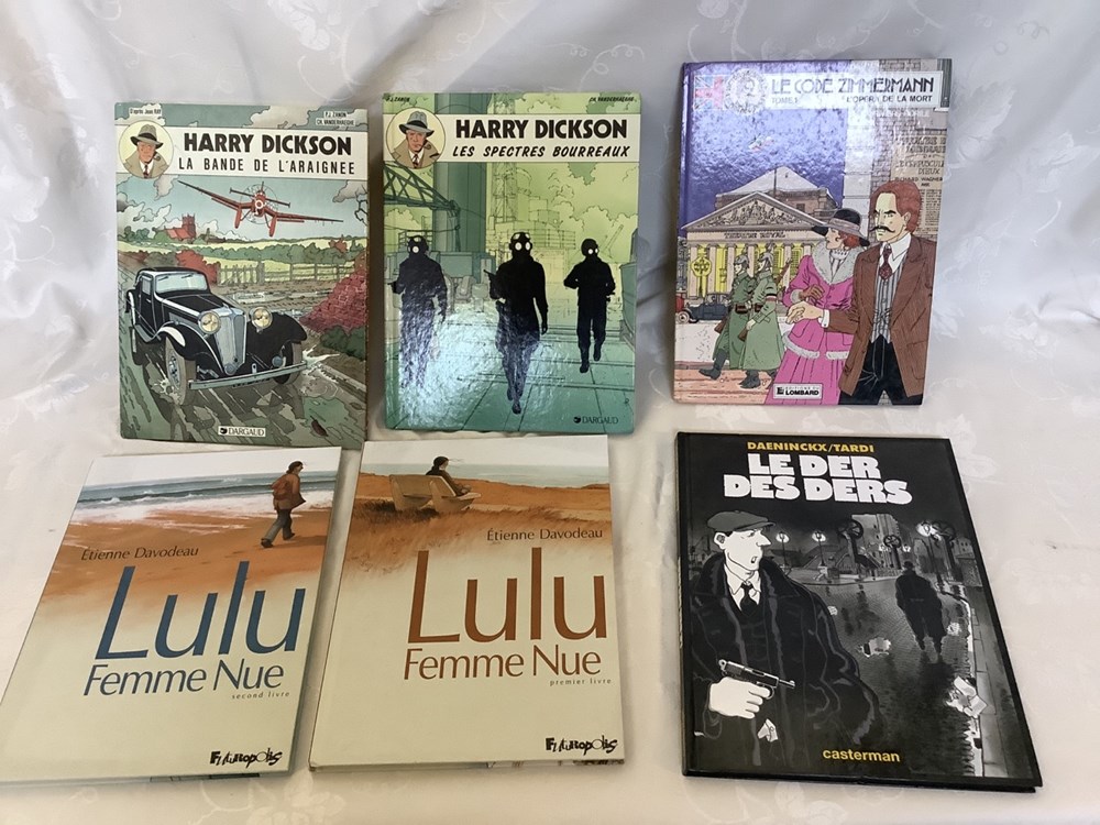 Lot de Bd dont 9 Hugo pratt, 2 Davodeau, 2 Harry Dickson et autres monnaies lot de bd dont 9 hugo pratt 2 davodeau 2 harry dickson et autres