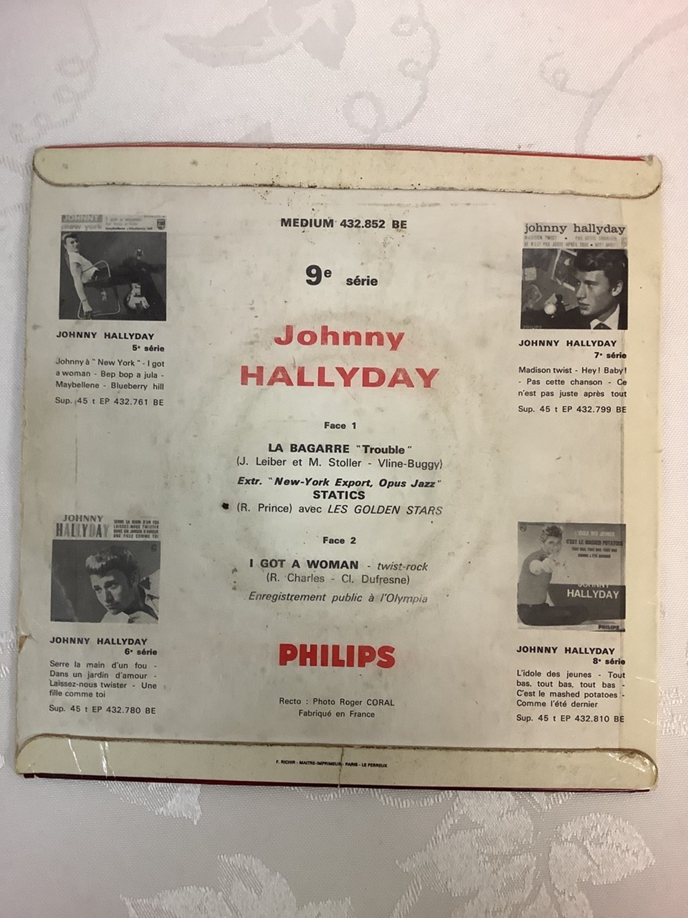 Artiste : Johnny Hallyday 2 monnaies artiste johnny hallyday