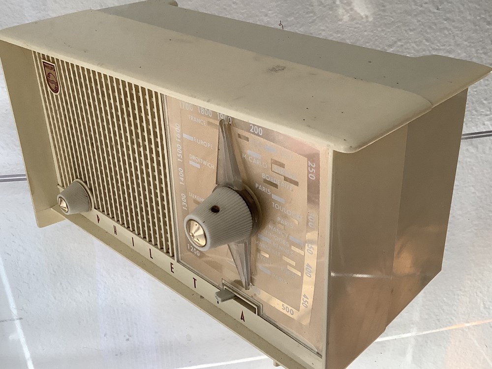 Radio Philips PHILETTA 2 monnaies radio philips philetta