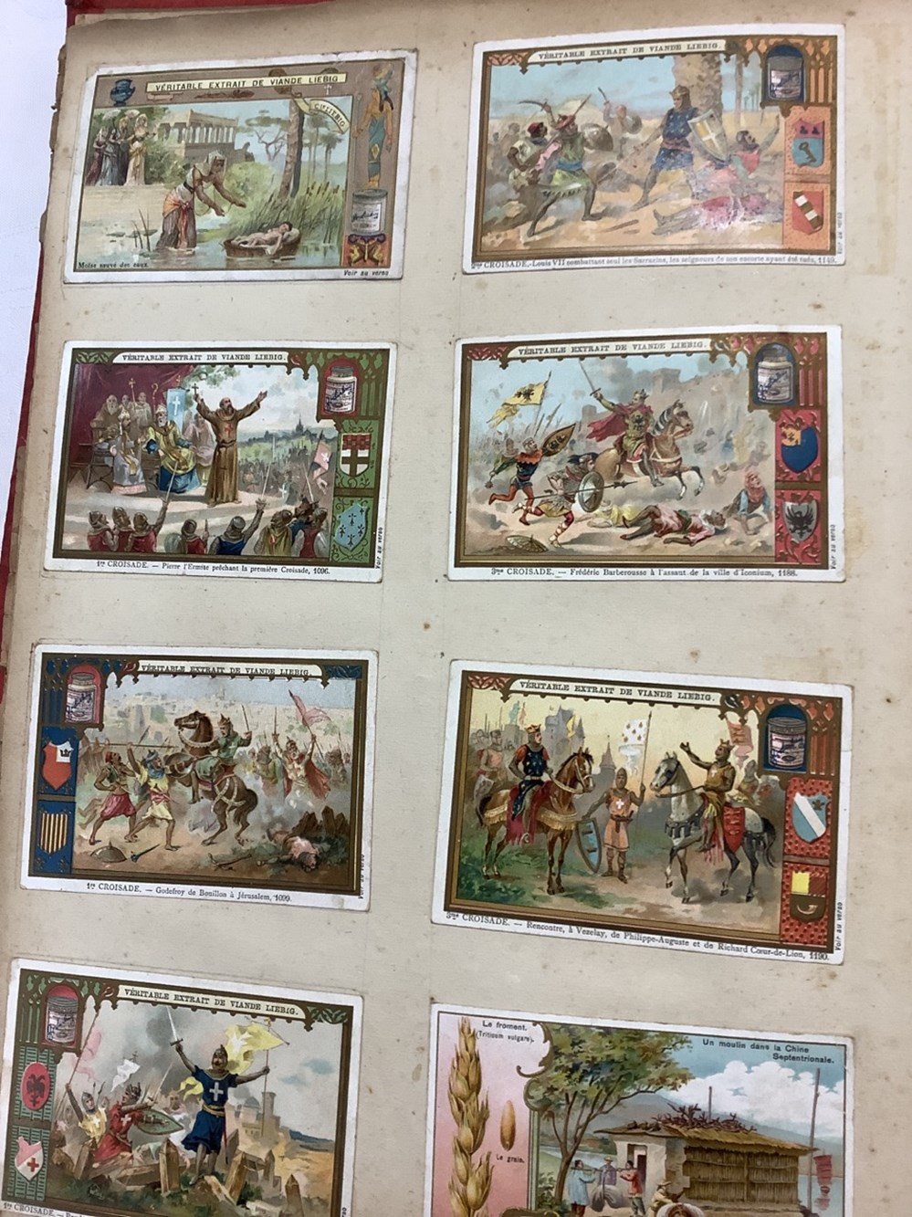 Album pour collection ancien, 29,5 x 40 cm, épaisseur, environ 6 cm, avec images Chocolat « Grondard », « Poulain », Myrtel, Besnier, Van Houten, Lombart, Moreuil, Nesle, 4 monnaies album pour collection ancien 29 5 x 40 cm epaisseur environ 6 cm avec images chocolat grondard poulain myrtel besnier van houten lombart moreuil nesle
