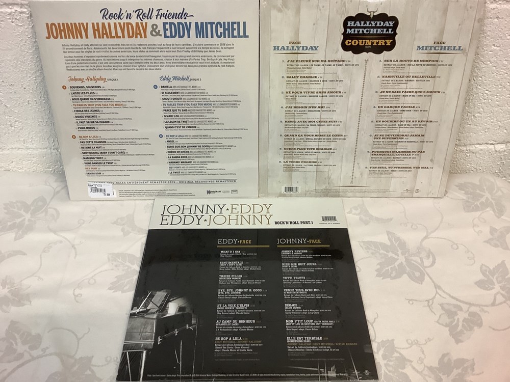 Artistes : Johnny Hallyday et Eddy Mitchell monnaies artistes johnny hallyday et eddy mitchell