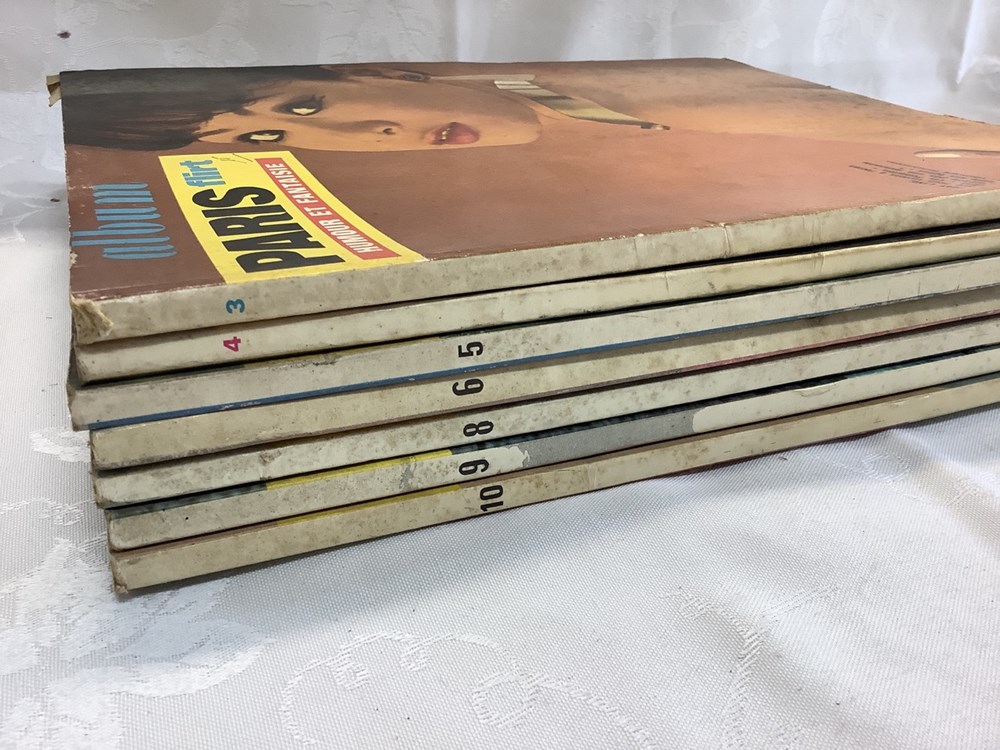 monnaies lot de 7 albums de la revues erotique paris flirt