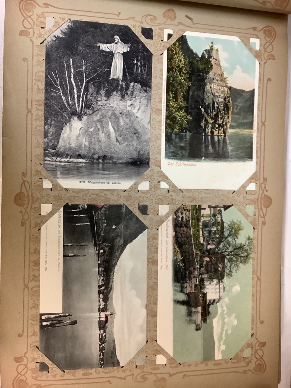 monnaies album de cartes postales