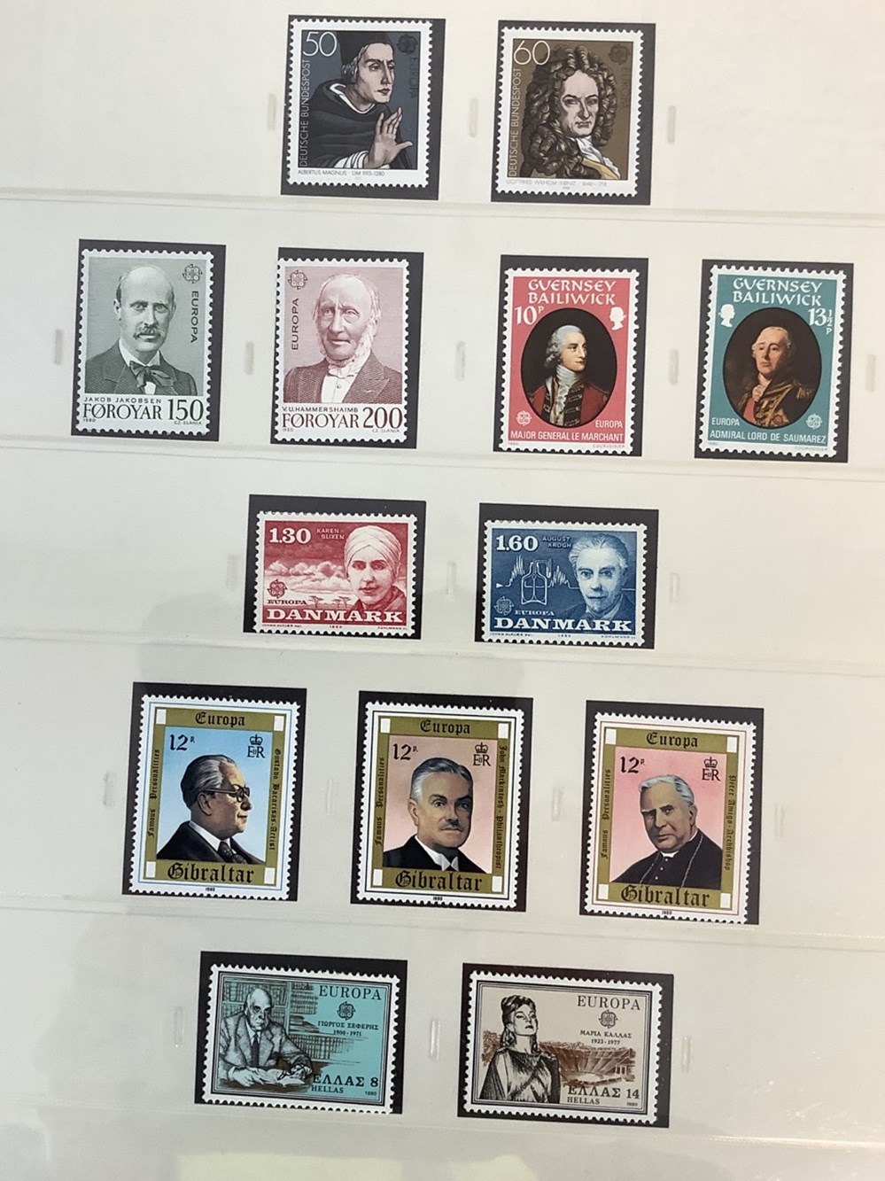 Europe 1975 à 1982 8 monnaies europe 1975 a 1982