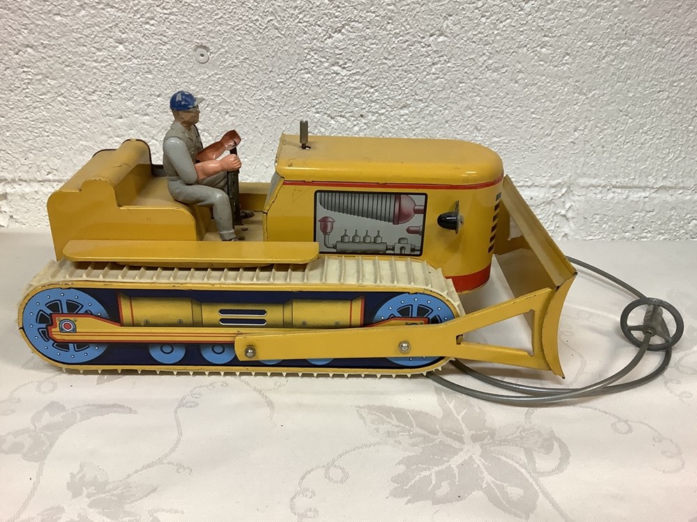 BULDOZER ELECTRIQUE JOUSTRA DANS SA BOÎTE D’ORIGINE monnaies buldozer electrique joustra dans sa boite d origine