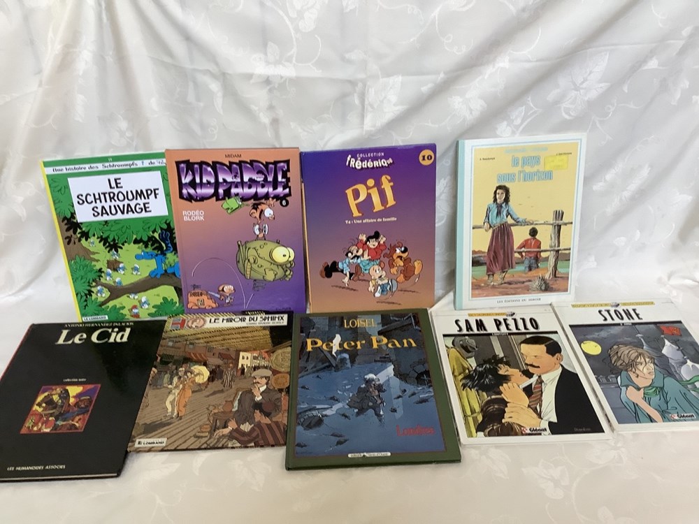 Lot de BD diverses, Graton, Peyo, Gothias…. monnaies lot de bd diverses graton peyo gothias