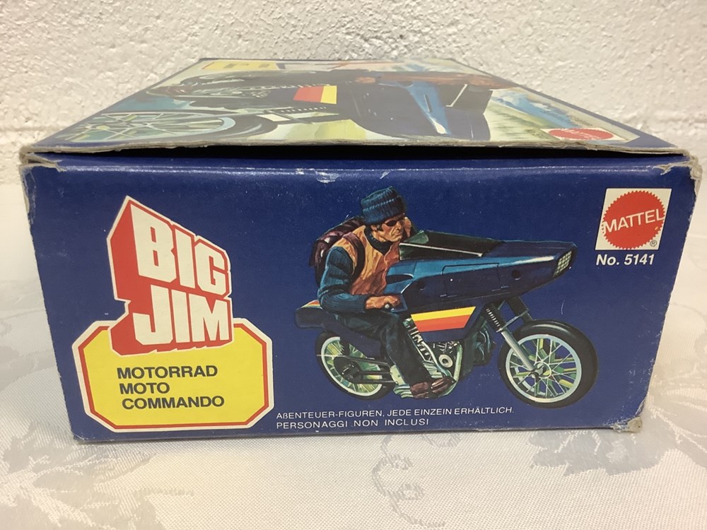 Moto commando BIG JIM dans sa boite d'origine 4 monnaies moto commando big jim dans sa boite origine