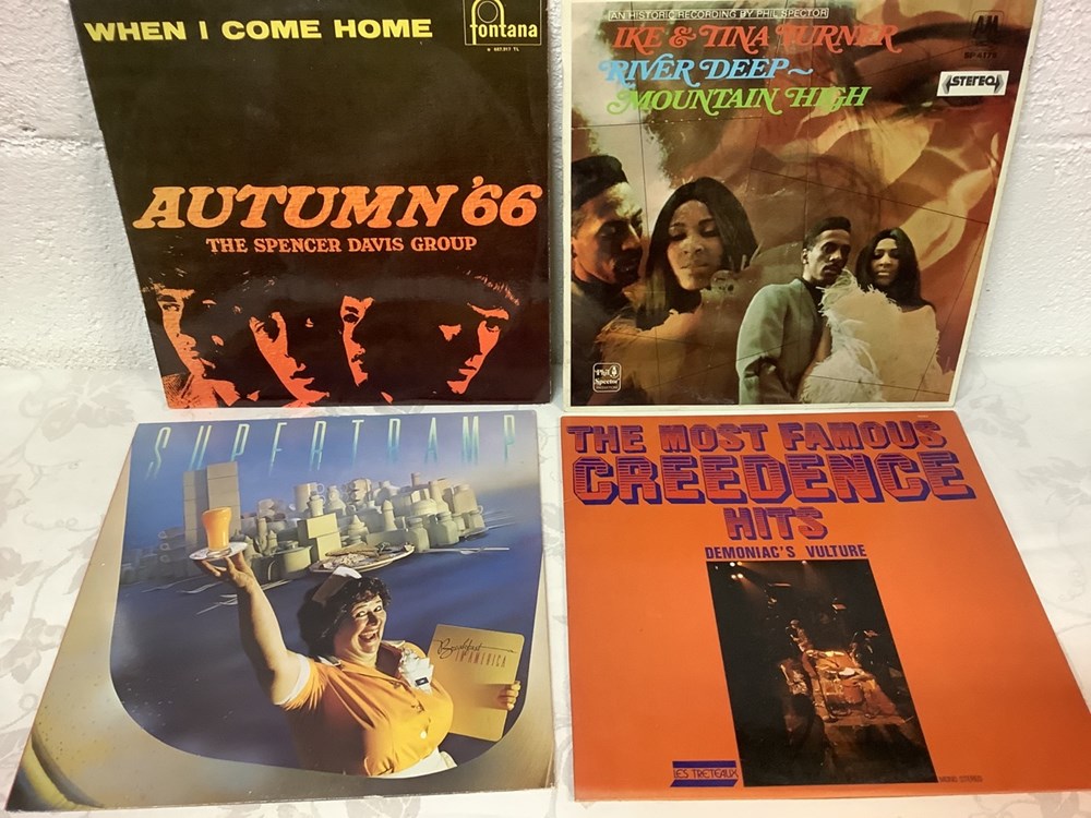 Lot de 10 vinyles 33 T, rock, dont KINKS, Ike&Tina, CREEDENCE, etc monnaies lot de 10 vinyles 33 t rock dont kinks ike tina creedence etc