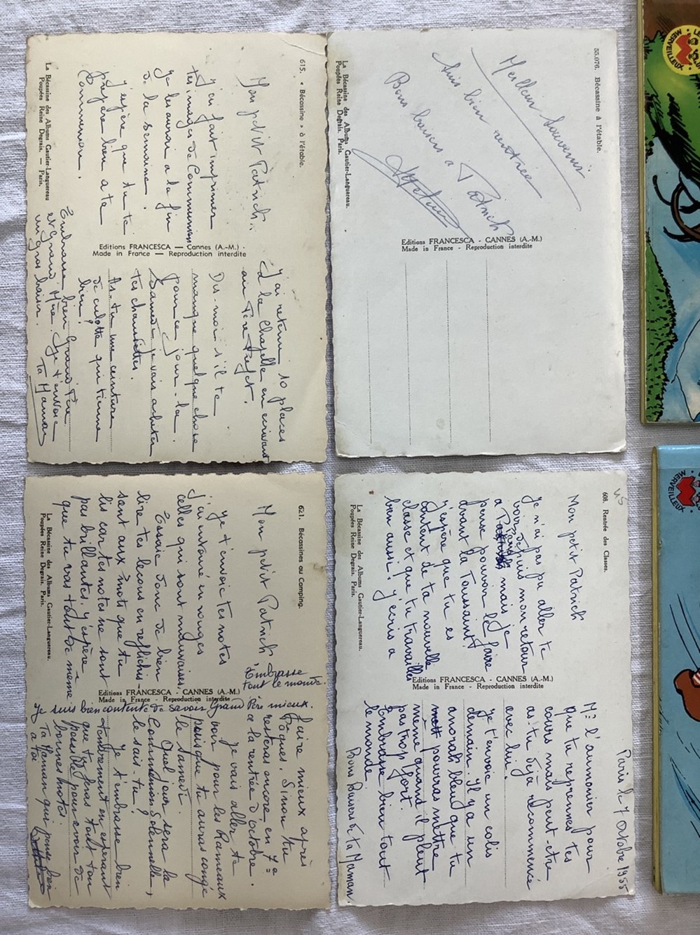 Lot Bécassine, dont 3 rééditions, 2 petits livres enfant 1969 et 5 cartes postales, les BD sont non déchirées, non crayonnées 3 monnaies lot becassine dont 3 reeditions 2 petits livres enfant 1969 et 5 cartes postales les bd sont non dechirees non crayonnees