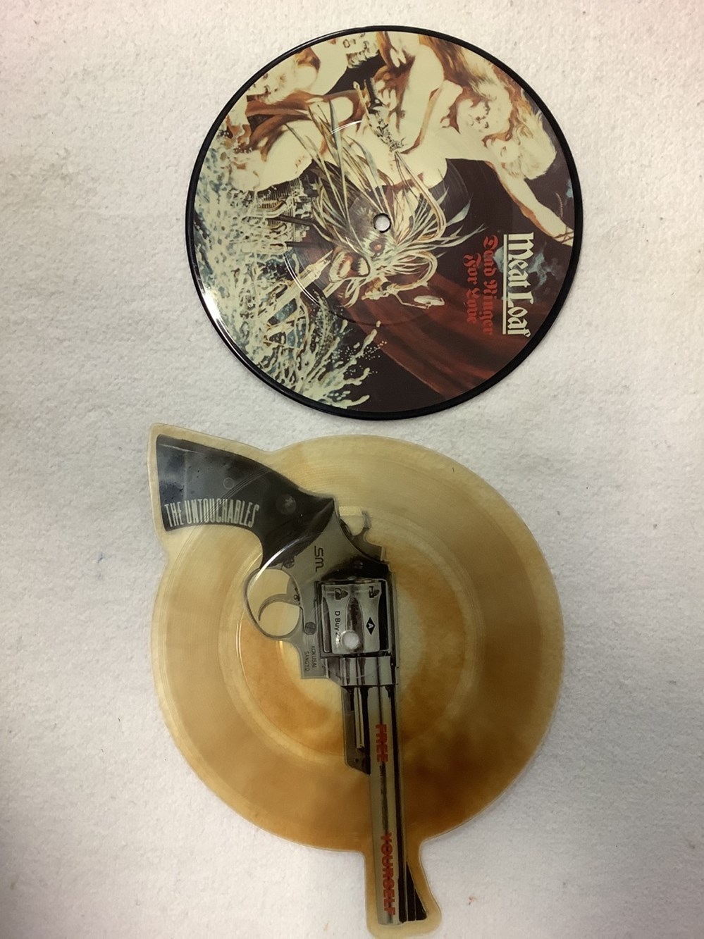 2 vinyles « Picture » Méat Loaf et « The Untouchables » monnaies 2 vinyles picture meat loaf et the untouchables