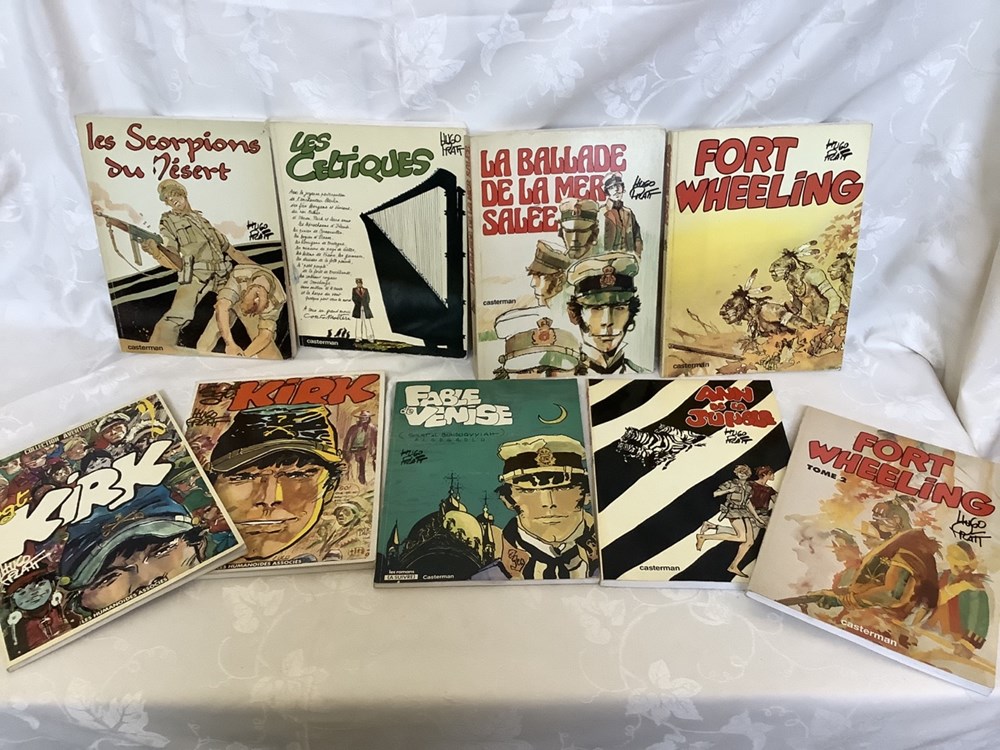 Lot de Bd dont 9 Hugo pratt, 2 Davodeau, 2 Harry Dickson et autres monnaies lot de bd dont 9 hugo pratt 2 davodeau 2 harry dickson et autres