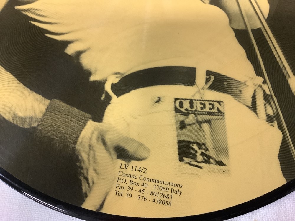 monnaies 2 pictures disc 25 cm queen lv 114 pressage italien vg