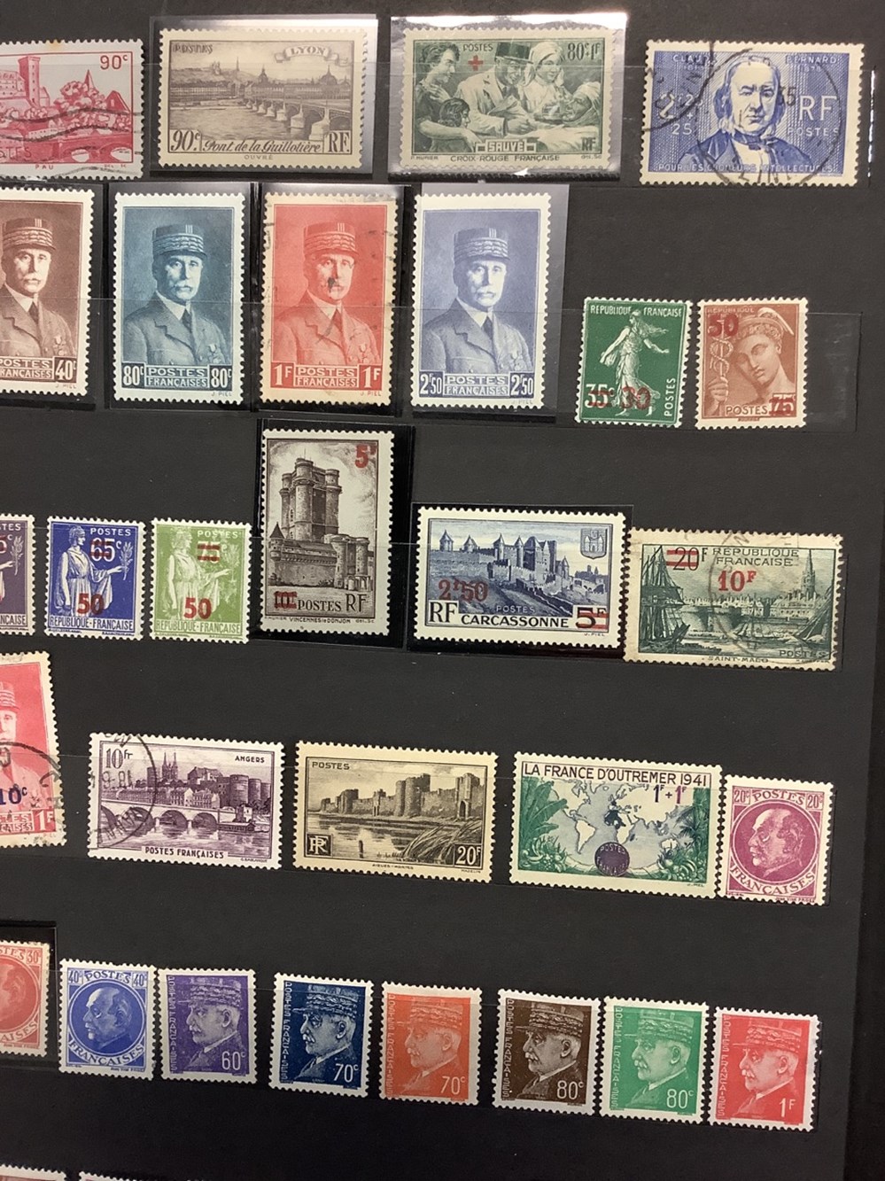 monnaies 1 album de timbres neufs et obliteres origine a 1959