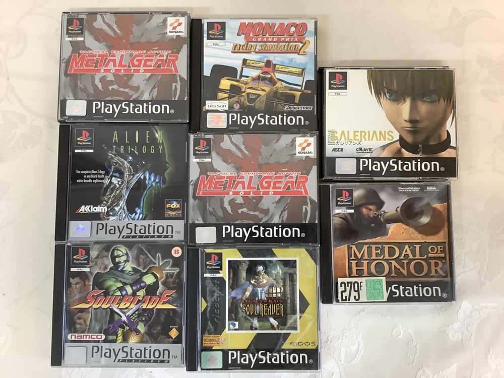 Lot de jeux de playstation : 3 monnaies lot de jeux de playstation
