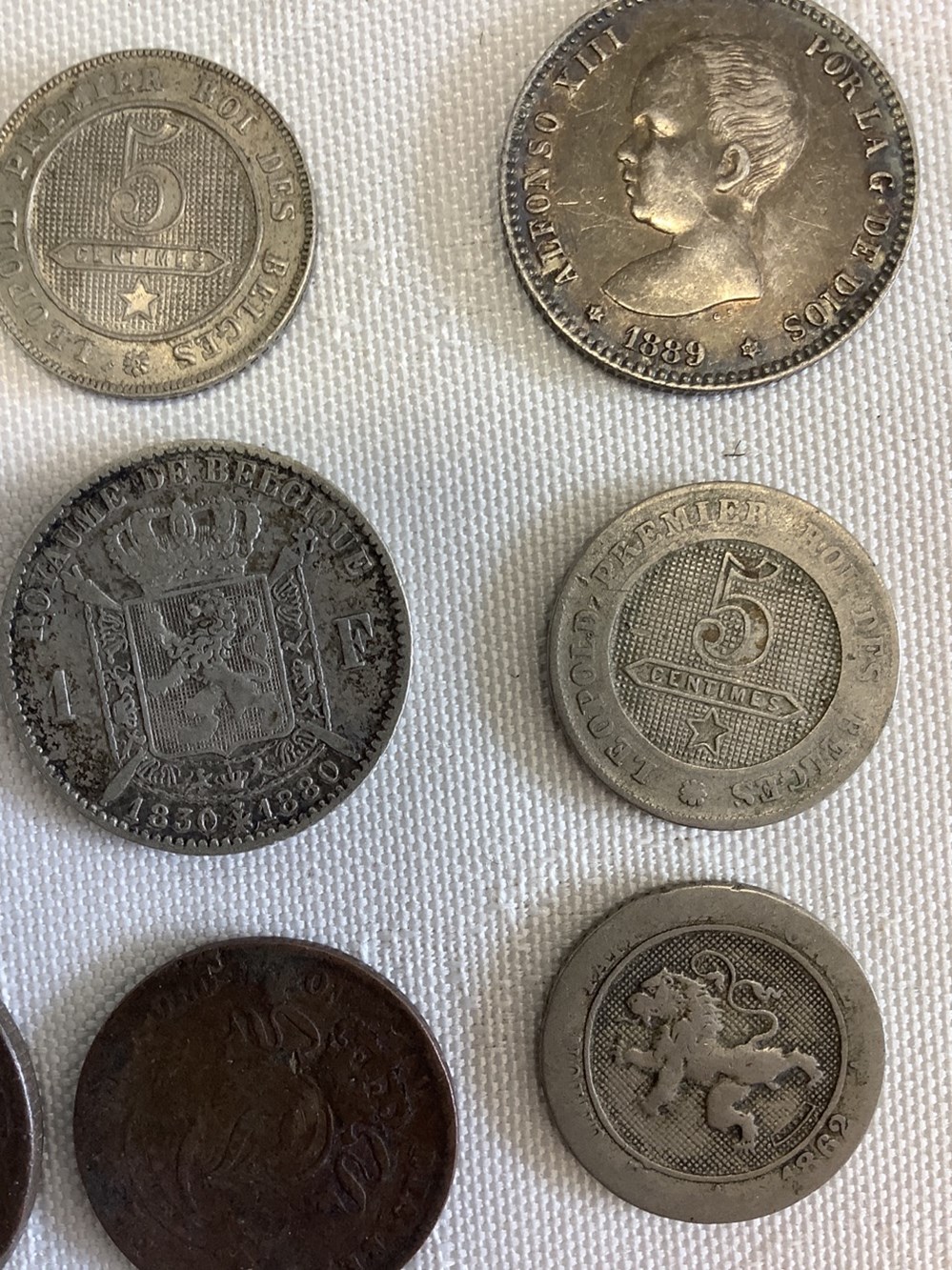 Lot de pièces dont plusieurs en argent, anciennes, 1723, 1740, 1862, 6 monnaies lot de pieces dont plusieurs en argent anciennes 1723 1740 1862