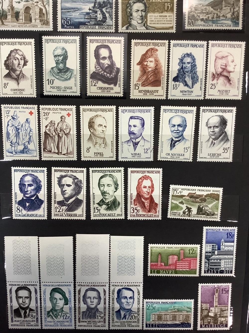 monnaies 1 album de timbres neufs et obliteres origine a 1959