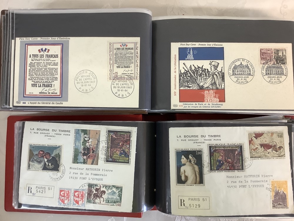 Important lot de timbres oblitérés et enveloppes dont premier jour 2 monnaies important lot de timbres obliteres et enveloppes dont premier jour
