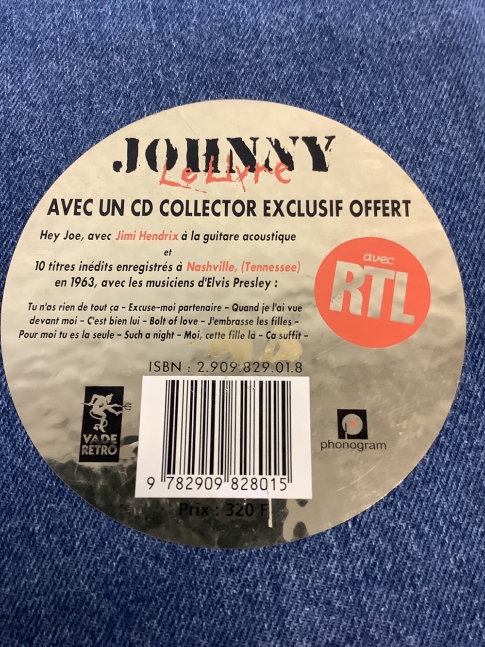 monnaies artiste johnny hallyday
