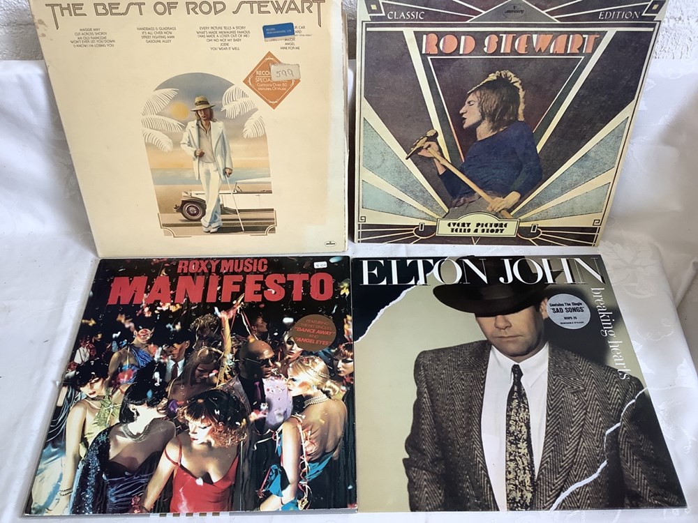Lot de 17 vinyles 33 T comprenant ROD STEWART, EAGLES, NEIL YOUNG, BRYAN FERRY, ROXY MUSIC, EURYTHMICS et ELTON JOHN 4 monnaies lot de 17 vinyles 33 t comprenant rod stewart eagles neil young bryan ferry roxy music eurythmics et elton john