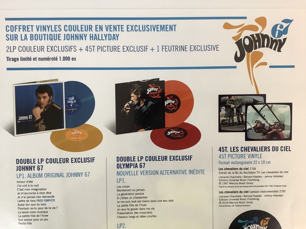 Artiste : Johnny Hallyday 3 monnaies artiste johnny hallyday