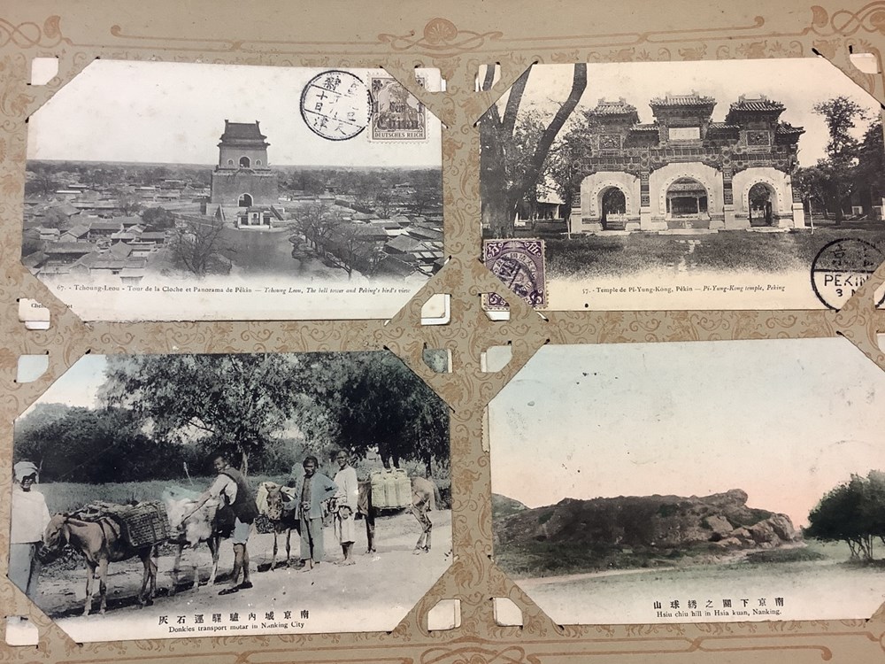 Album de cartes postales anciennes, en l’état, dont Chine début 20eme et divers 6 monnaies album de cartes postales anciennes en l etat dont chine debut 20eme et divers