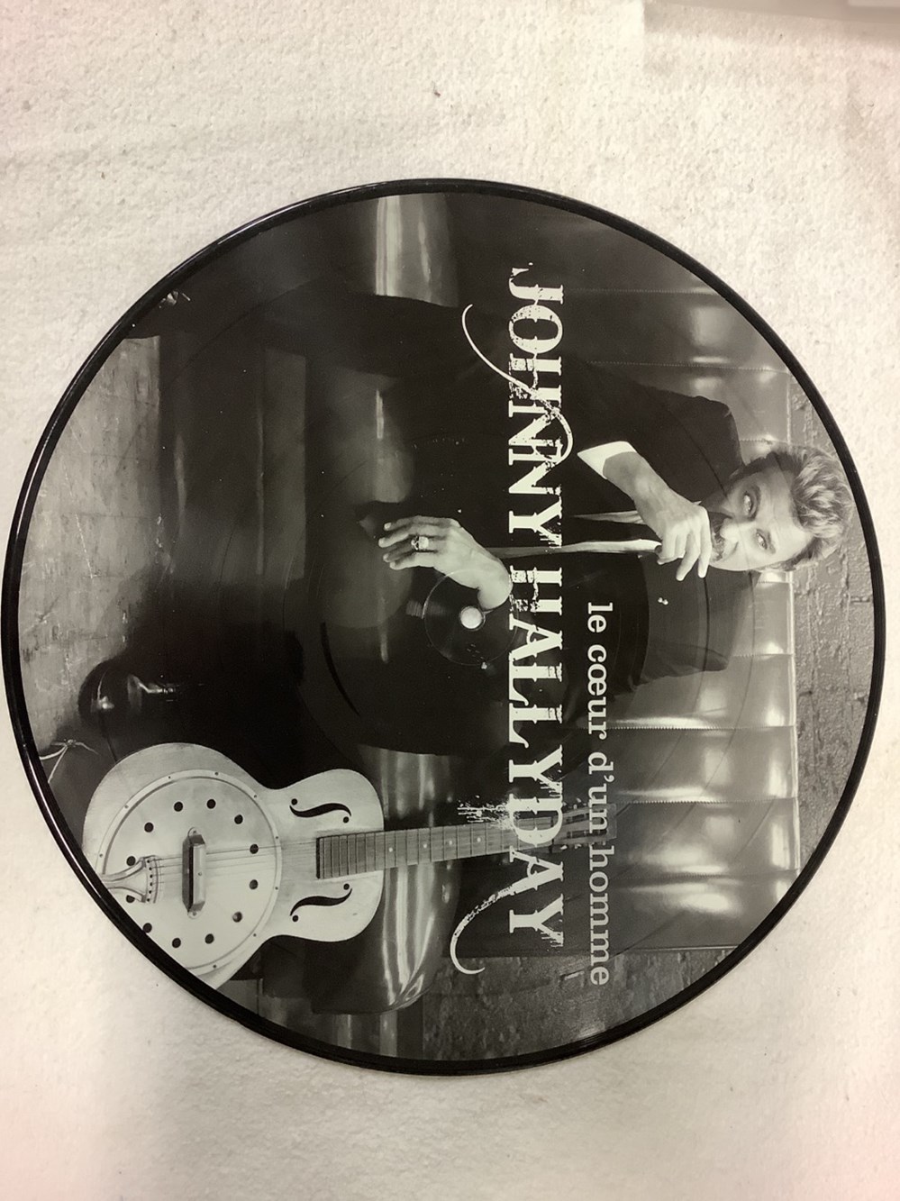 Picture Disc J. Hallyday, Le cœur d’un homme, 33T NM monnaies picture disc j hallyday le c ur d un homme 33t nm