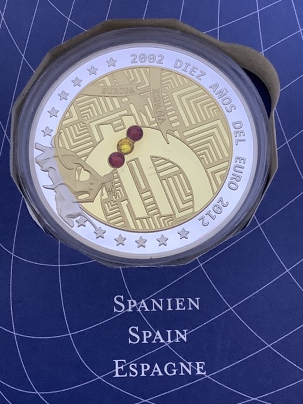 Coffret de 20 médailles 10 ans de l’euro 7 monnaies coffret de 20 medailles 10 ans de l euro