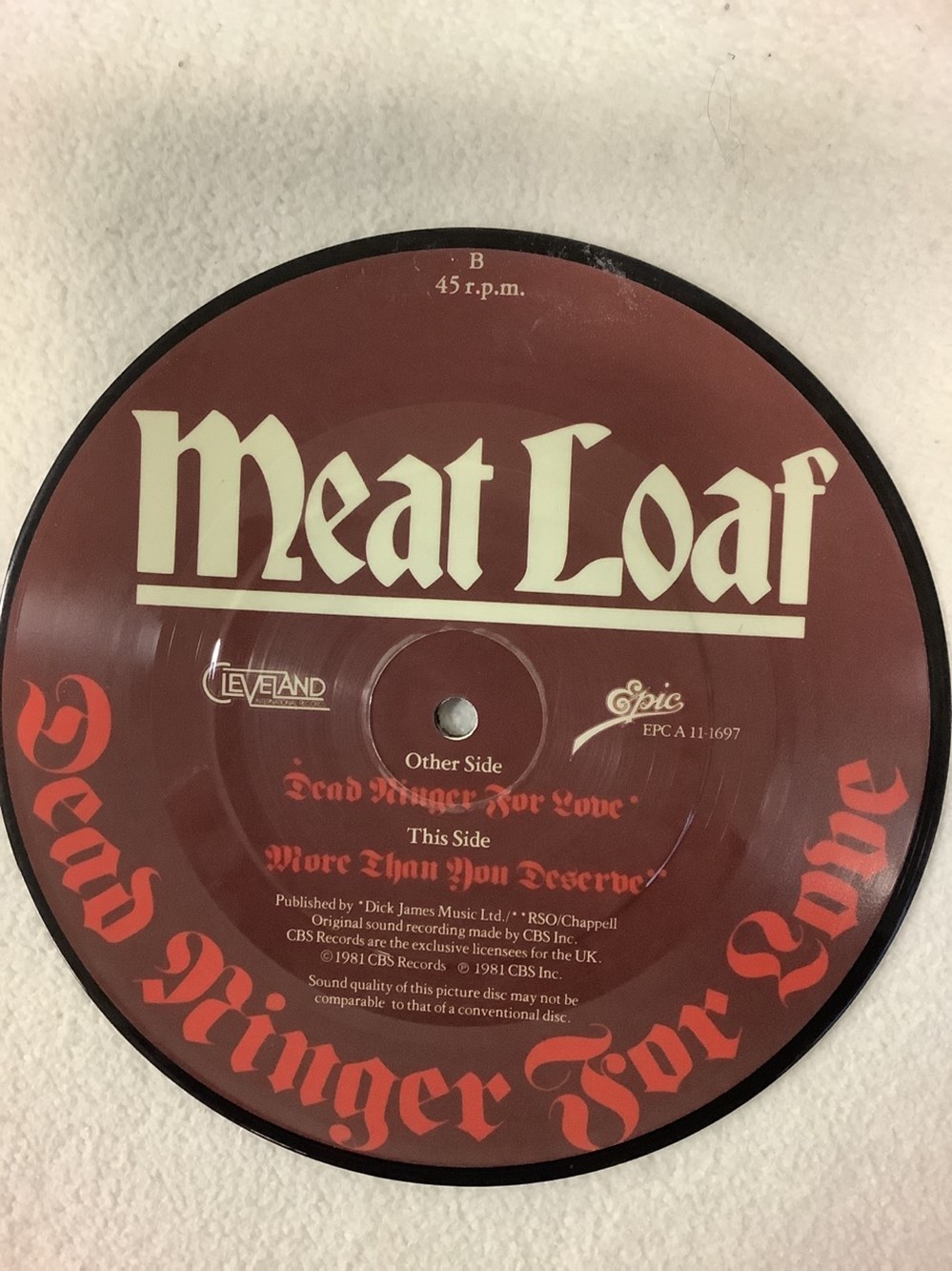2 vinyles « Picture » Méat Loaf et « The Untouchables » 3 monnaies 2 vinyles picture meat loaf et the untouchables